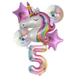 Unicorn Balloons for Birthday Decorations - Bilde 6