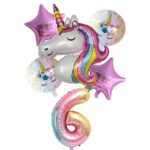 Unicorn Balloons for Birthday Decorations - Bilde 7