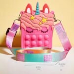Unicorn Pop-it Bubble Fidget Handbag for Kids - Bilde 5