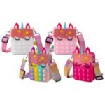 Unicorn Pop-it Bubble Fidget Handbag for Kids - Bilde 10