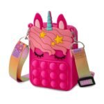 Unicorn Pop-it Bubble Fidget Handbag for Kids - Bilde 4