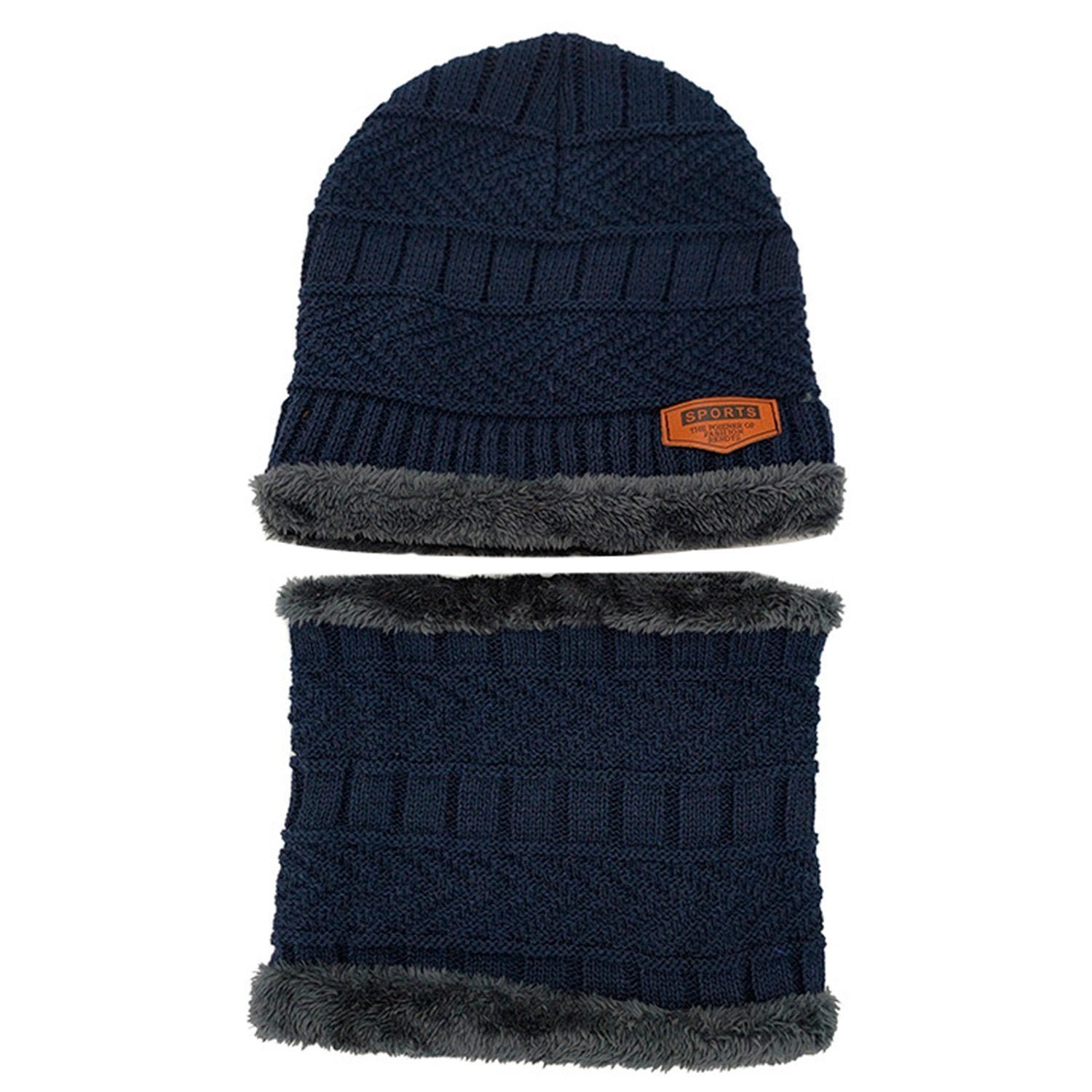 Unisex Winter Beanie Hat Scarf Set - Bilde 5