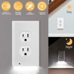 US Wall Outlet Cover Wall Plate with 3-LED Dusk To Down Sensor Night Lights - Image 20
