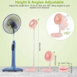 USB Rechargeable Portable Folding Desk Table Fan - Image 16