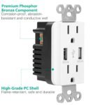 USB Wall Outlet Dual 2.4A USB Wall Charger - Image 15