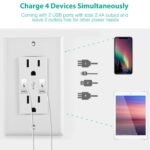 USB Wall Outlet Dual 2.4A USB Wall Charger - Image 13