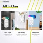 Wall Plate Power USB Outlet  6 Outlet & 4 USB Port - Bilde 4