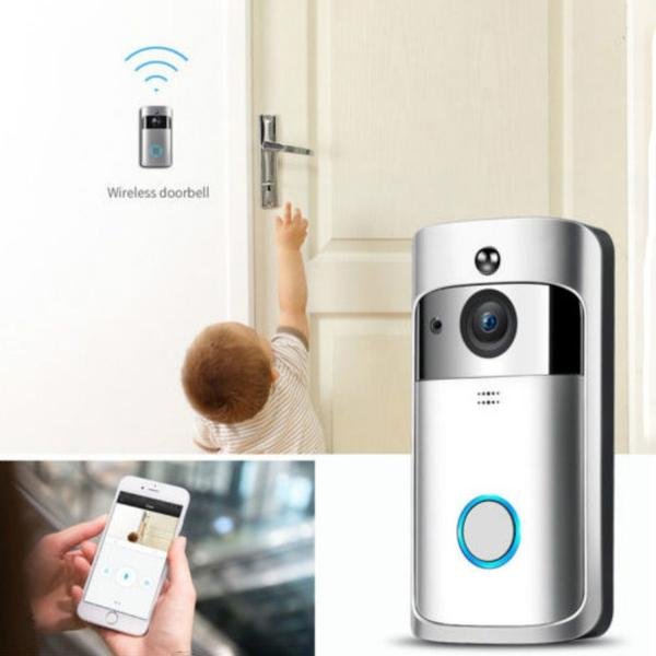 WiFi Wireless Video Doorbell Two-Way Talk Smart PIR Door Bell Security Camera HD - Bilde 10