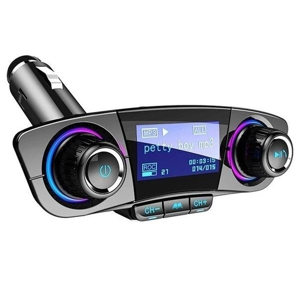 wireless-bluetooth-handsfree-calling-car-charger-fm-transmitter-automotive-dailysale-398108.jpg Wireless Bluetooth Handsfree Calling Car Charger FM Transmitter - Bilde 1