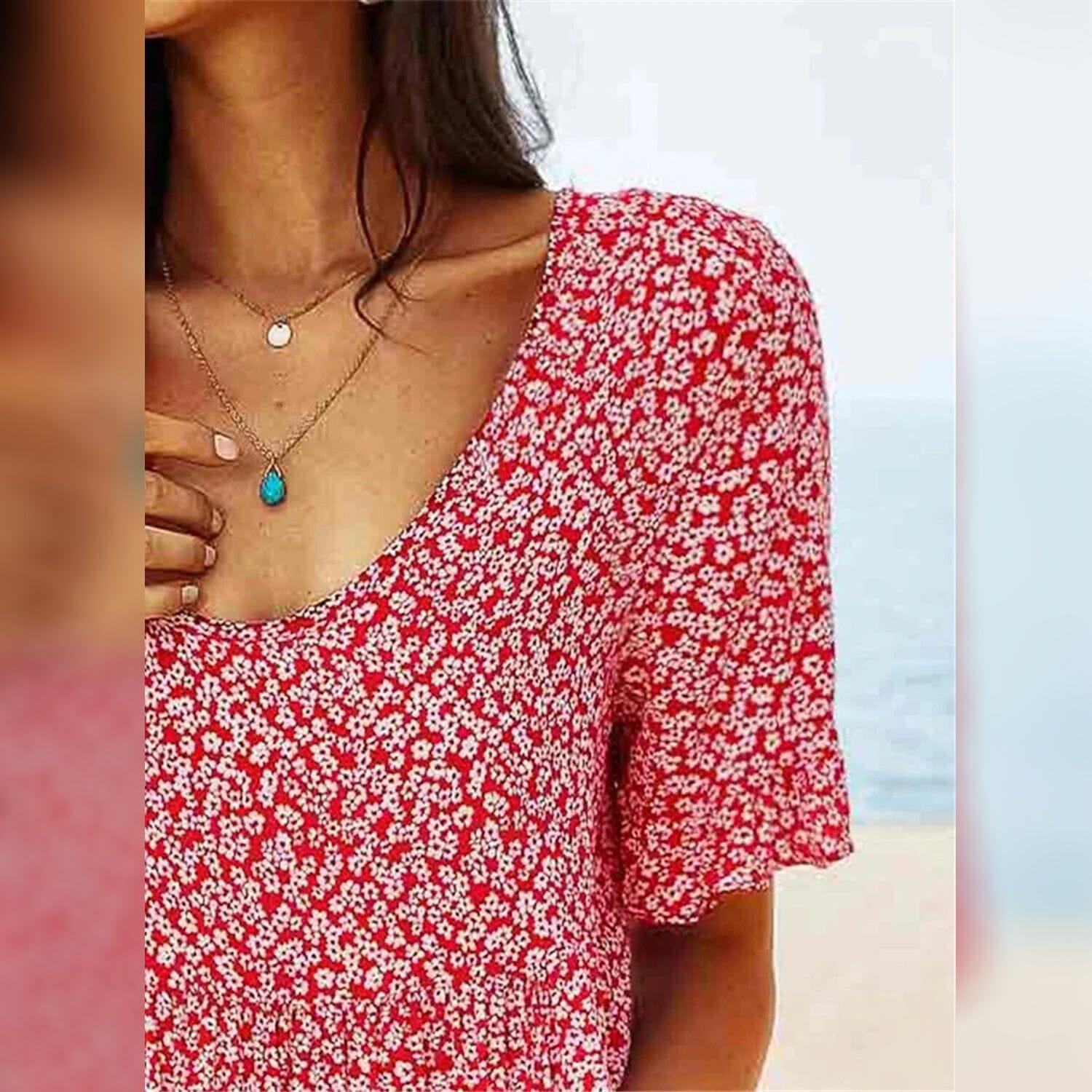 Women's Casual Floral Dress - Image 7