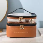 Women's Double Layer Makeup Bag - Image 6