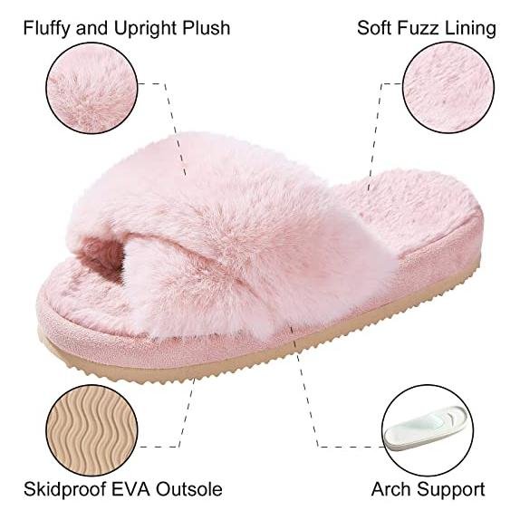 Women's Soft Plush Lightweight House Slippers - Bilde 17