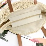 Women's Straw Tote Bag Boho Style - Image 7