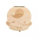 Wooden Storage Keepsake Box For Baby Teeth