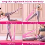 Yoga Resistance Band 3 Sets Non-Toxic Skin-Friendly - Bilde 7