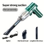 Mini Car Vacuum Cleaner - Super Strong High-Power Suction, Dry & Wet Dual-Purpose, Multi-Functional, Portable, Handheld, Compact Design for Small Sedans - Easy to Use and Store - Image 3