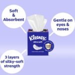 Kleenex Ultra Soft ansiktsservietter, 18 flate esker, 120 servietter hver (totalt 2160). - Image 3